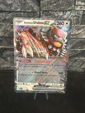 Pokemon Bloodmoon Ursaluna EX Holo #177 Black Star Promo JUMBO Card M/NM